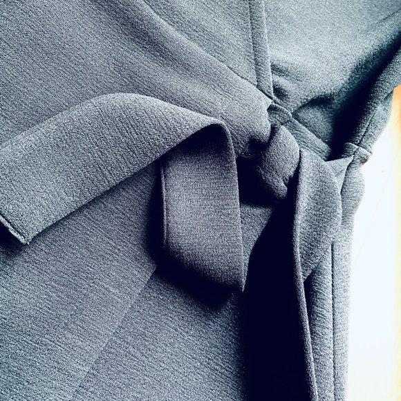 MADEWELL — (Medium) Texture & Thread Long-Sleeve Side-Tie Dress - Picture 2 of 5